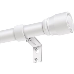 New Open Box White 1” Diameter Curtain Rods Itself is 30 to 90 inch 1 Pack